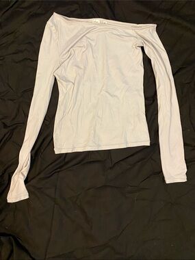 Wilfred Lilac Off-the-Shoulder Long Sleeve Top